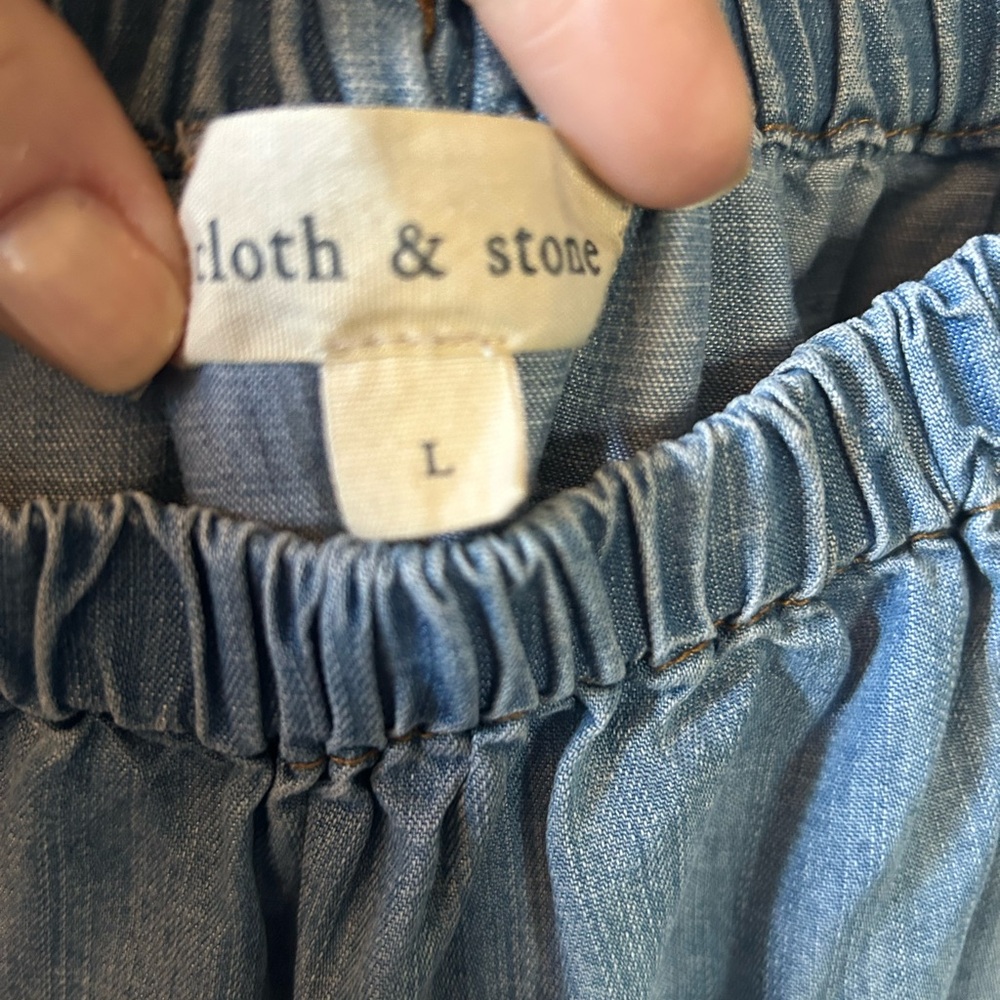 Cloth & Stone Light Blue Denim Dress - Picture 2 of 7